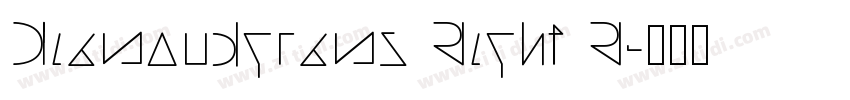 Diamondgrams Right R字体转换